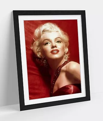 £8.99 • Buy Marilyn Monroe Vintage Photograph Red -art Framed Poster Picture Print Artwork