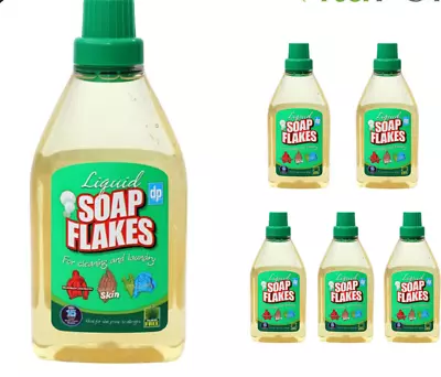 Dri-Pak Liquid Soap Flakes For Cleaning & Laundry 750 Ml / Pack Of 6 • £20.88