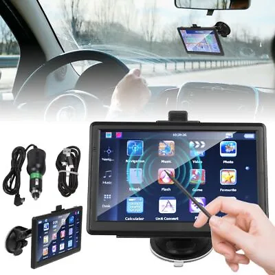 7'' 8GB Sat Nav Car Truck GPS Navigation Touch Screen Free Lifetime UK & EU Maps • £41