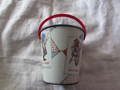 VTG 1974 Holly Hobbie Tin Litho Toy SANDBOX PAIL Beach Bucket American Greetings • $15