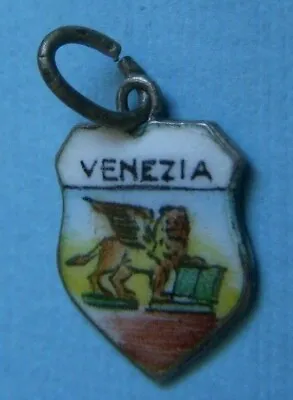 Vintage Venice Venezia St Mark's Lion Italy Shield Sterling Charm • $29.99