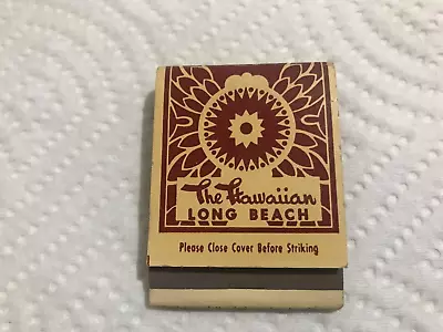 Vintage Matchbook The Hawaiian Polynesian Tiki Bar Long Beach CA 1-H • $15.99