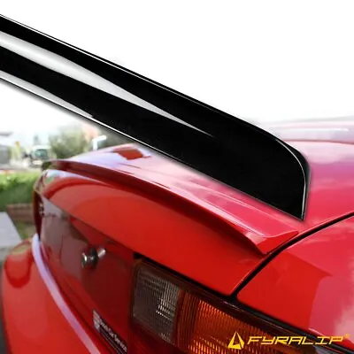 Fyralip Painted Black(Custom) Trunk Lip Spoiler For Nissan 240SX S14 Coupe 95-98 • $80.08