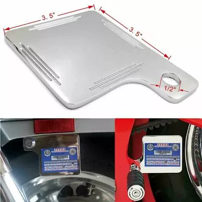 🔥3.5*3.5 Universal Aluminum Motorcycle Inspection Sticker Plate For Honda Chrom • $12.99