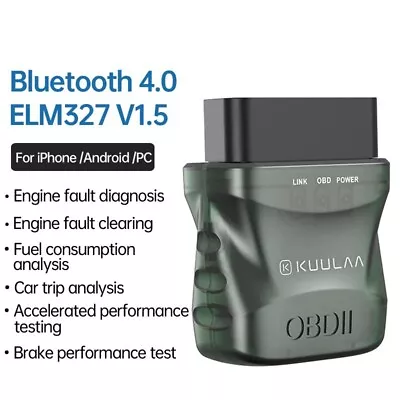 ELM327 OBD2 Code Reader Bluetooth 4.0 Auto Diagnostic Tool OBDII Scanner • $5.98