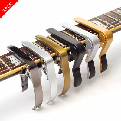 $4.95 • Buy Guitar Capo Acoustic Electric Premium Alloy Quick Change Clamp
