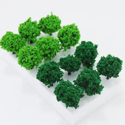 HO/OO Scale Shrubs Tree Clusters Miniature Forest Plants Park Sand Table Model • $7.09