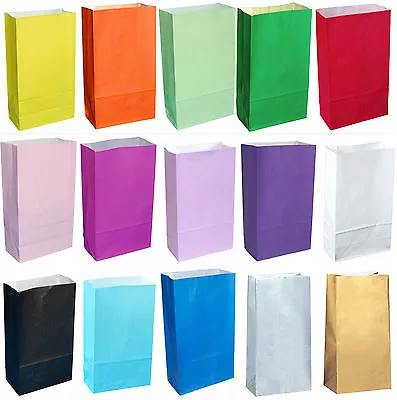 £2.45 • Buy PAPER PARTY LOOT TREAT GIFT GOODY BAGS ALL COLOURS  Also POPCORN BAGS & BOXES