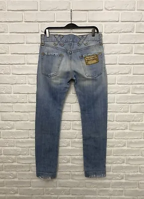 Vintage Men's Dolce&Gabbana D&G Hollywood Denim Pants Jeans Washed Blue Size 46 • $130