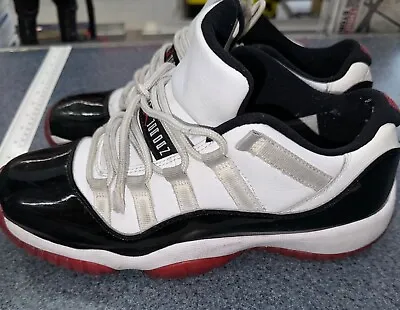 Nike Air Jordan Xi 11 Retro Low Gs Concord Bred White Red Black 528896-160 7y • $69.99