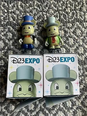 DIsney Vinylmation 3  D23 2015 Jiminy Cricket Pinocchio Both LE 250 & 2250 • $80