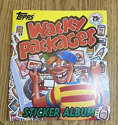 Vintage 1982 TOPPS WACKY PACKAGES STICKER ALBUM  Book Unused Near MINT 1E • $15.60