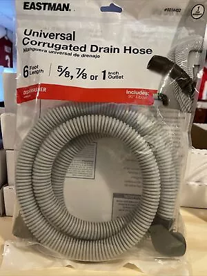 Eastman 6' Universal Corrugated Discharge Hose (0014452) For 5/8 Or 7/8  Outlets • $12