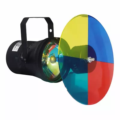 Showtec PAR 36 Pinspot Spot Set Inc Lamp + Colour Changer Mirrorball Lighting • £62