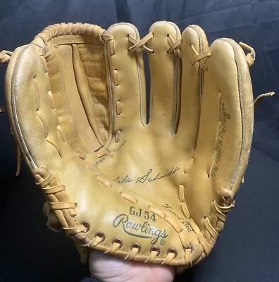 ✨Vintage Rawlings GJ 54 Mike Schmidt Leather Baseball Glove RHT ✨ • $49.99