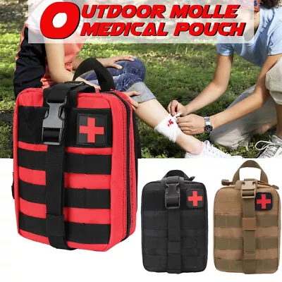 £6.99 • Buy Medical Pouch MOLLE Tactical Bag First Aid Kits Hunting Camping Military Tool UK