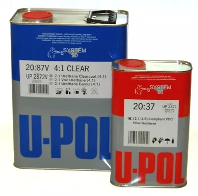U-POL URETHANE Slow Dry CLEARCOAT-Auto Car Paint Clear UPO 2872V • $119.99