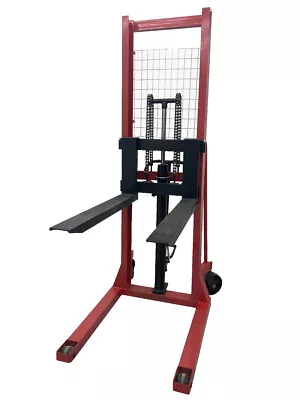 2180lbs Hand Pump Lift Trucks Manual Forklifts Pallet Stackers Max Fork 63 Lift • $1389.52