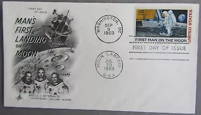 USA First Day Cover 1969 Man's First Landing On The Moon • £2.10