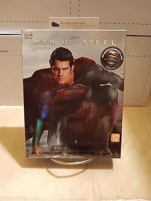 Man Of Steel 3D 4K A1 Full Slip SteelBook Blu-ray (Korea)[2013] Weet Collection • $89.99