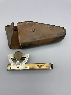 E. R. Watts & Son London Topographic Surveyor Tool Abney Level Pocket Antique • $145