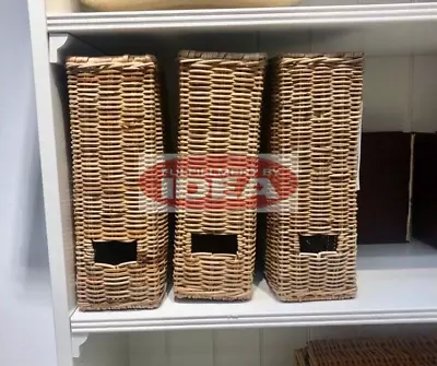 Brand New IKEA TRUMMIS Magazine File Handmade Rattan 505.008.25 • $16.71