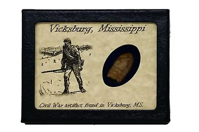 Shot Bullet Relic From Vicksburg Mississippi With Display Case And COA • $20.89