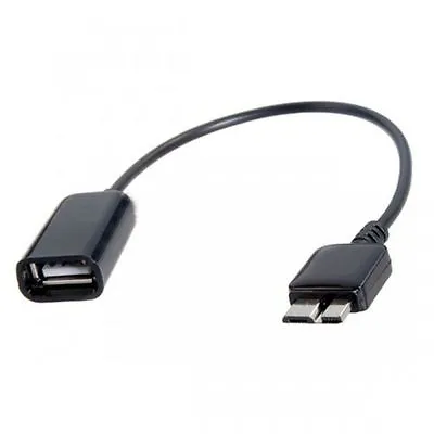 Black OTG Host Data USB Adapter Cable For Galaxy S5 Note 4 3 Micro USB 3.0 • $4.27