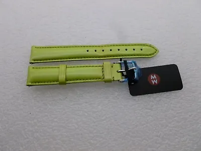Genuine Michele 16mm Green  Patent   Watch Band Strap New • $24.77