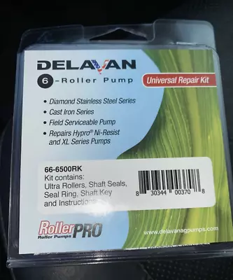 Delavan Universal 6 Roller And Hypro Pump Repair Kit 66-6500RK • $48