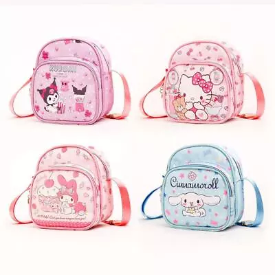 Cute Girl Kuromi My Melody Cinnamoroll Hello Kitty Bear Crossbody Shoulder Bag • $17.99