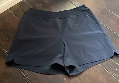 J. Jill Women’s FIT Navy Blue Fit Pull On Shorts Sz Medium • $10.85