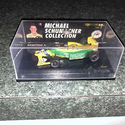BNIB Michael Schumacher Bennetton Ford B192  1:87 Model Edition 64 #1 • £19.50
