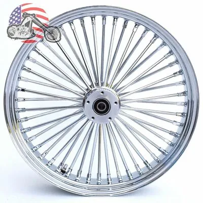 $349.95 • Buy Chrome 21 3.5 46 Fat Daddy King Spoke Front Wheel Rim Harley Touring Dual Disc