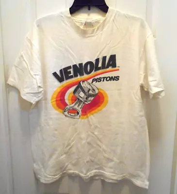 Vintage 80s Venolia Pistons Jr's Hobby Shop T Shirt XL USA Beefy T. Single Stich • $25.99