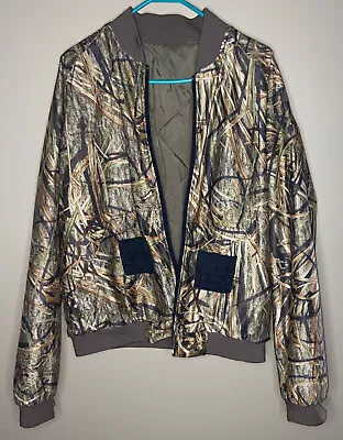 HODGMAN Advantage Max 4 Mens Medium Camo Wetland Reversible Hunting Jacket • $28.99