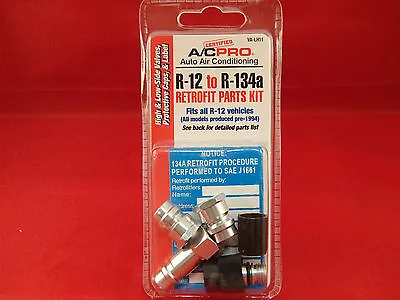 R-12 To R-134a ALL R12 SYSTEMS Retrofit Conversion ADAPTER Fittings Kit VA-LH11  • $18.69