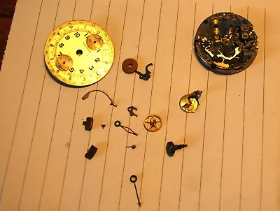 Helbros 1940s-50s Chronograph Wristwatch Parts - Venus 170 - • $44