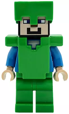 NEW LEGO Minifigure Minecraft - Steve Helmet And Armor (min140) • $16.99