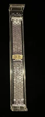 10k White Gold-Filled Brick Link Kreisler Unused Vintage Watch Band 19mm • $161.35