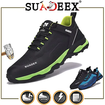 Mens Safety Shoes Work Trainers Womens Steel Toe Cap Lightweight Hiking Boots UK • £29.99