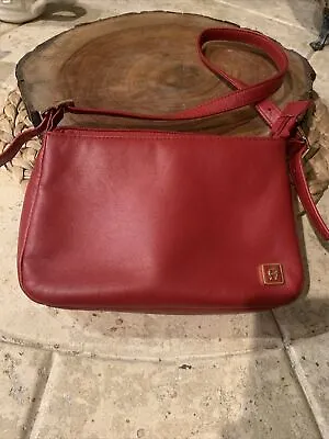 Vintage Aigner Bag Red Leather • $25.24