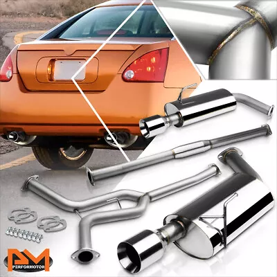 For 04-08 Maxima 3.5L V6 A34 Dual 4  Rolled Muffler Tip Catback Exhaust System • $215.89