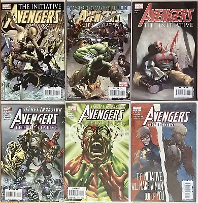 Avengers: The Initiative 2007-09 Marvel 6 Comic Bundle Vgc Bagged/boarded • £12.99