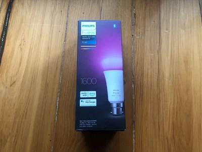 $89 • Buy Philips Hue White And Colour Ambiance 100W 1600 Lumens Smart Bulb With B22
