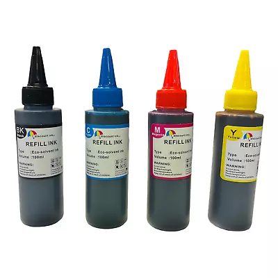 ECO Solvent (water Based) Ink 4X100ml Compatible With Epson Printers • $24.98