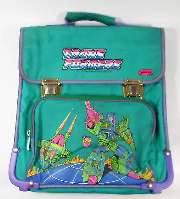 Paxos Vtg 1992 Greek Transformers Overlord 15'' Backpack School Bag Used • $89.99