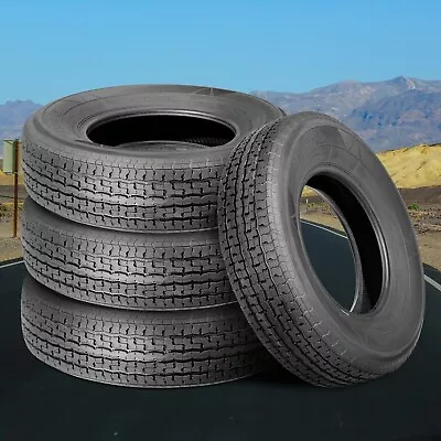 FOUR 175/80R13 Trailer Tire Radial 175 80 13 Heavy Duty 8PR Tubeless Replacement • $211.96