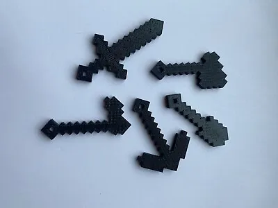 Minecraft Keychains (5 Pack) Black Only. • $8