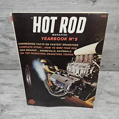 Hot Rod Yearbook #5 Vintage 1965 By Hot Rod Magazine Chevy Ford Mopar Dodge • $19.99